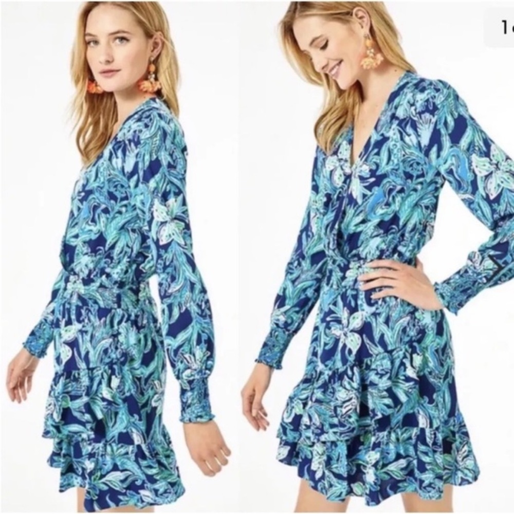 EUC Lily Pulitzer Cristiana Smocked Dress - sz 10